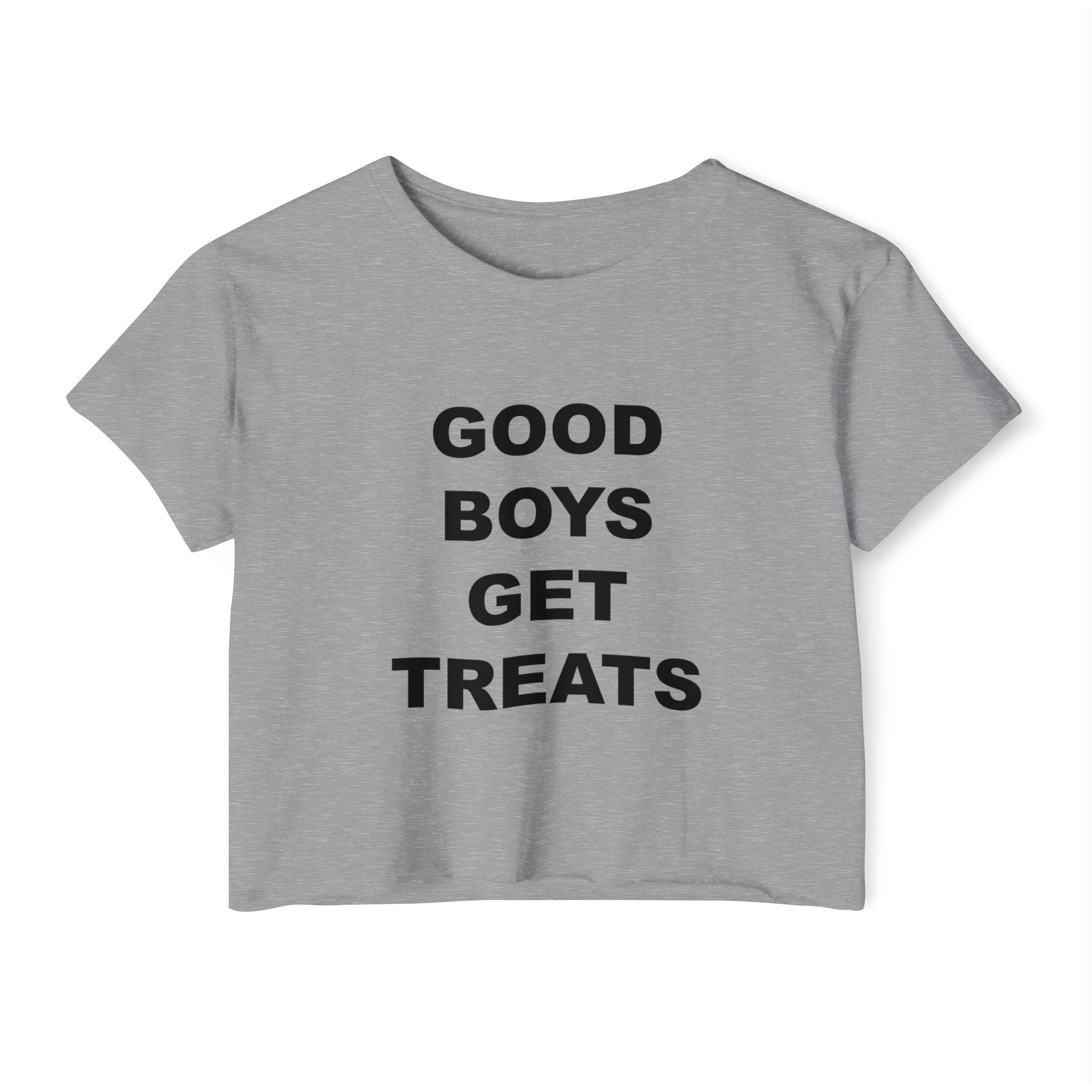 'Good Boys Get Treats' Crop Tee