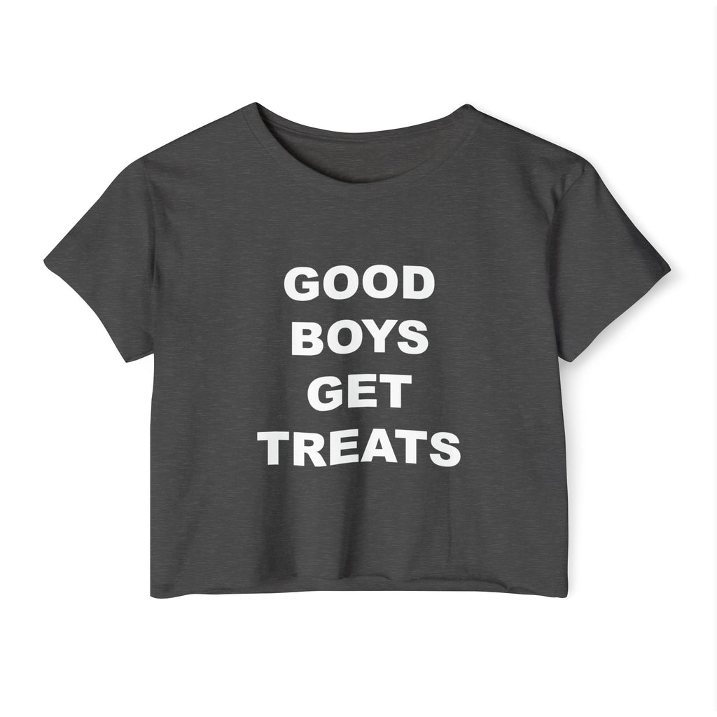 'Good Boys Get Treats' Crop Tee
