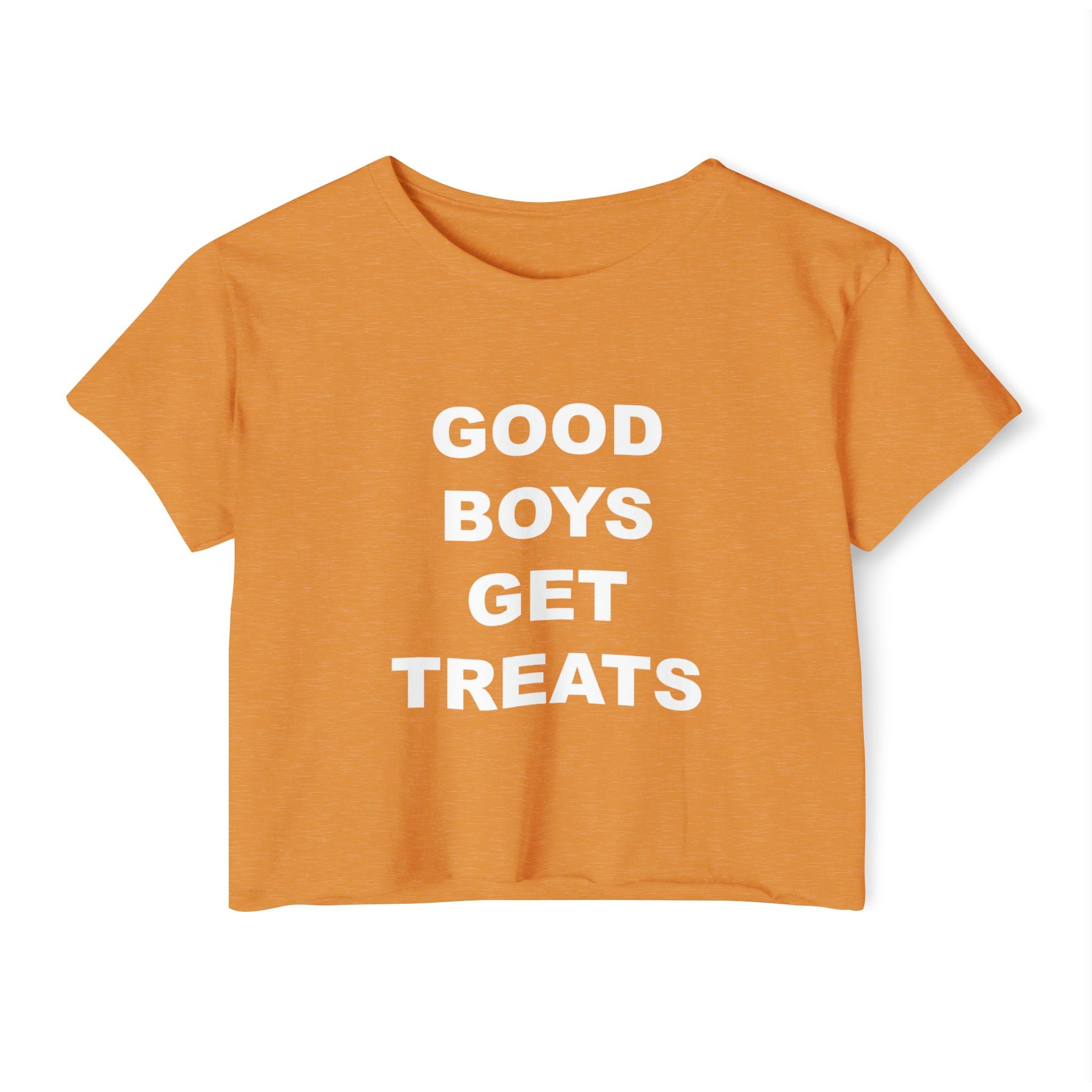 'Good Boys Get Treats' Crop Tee