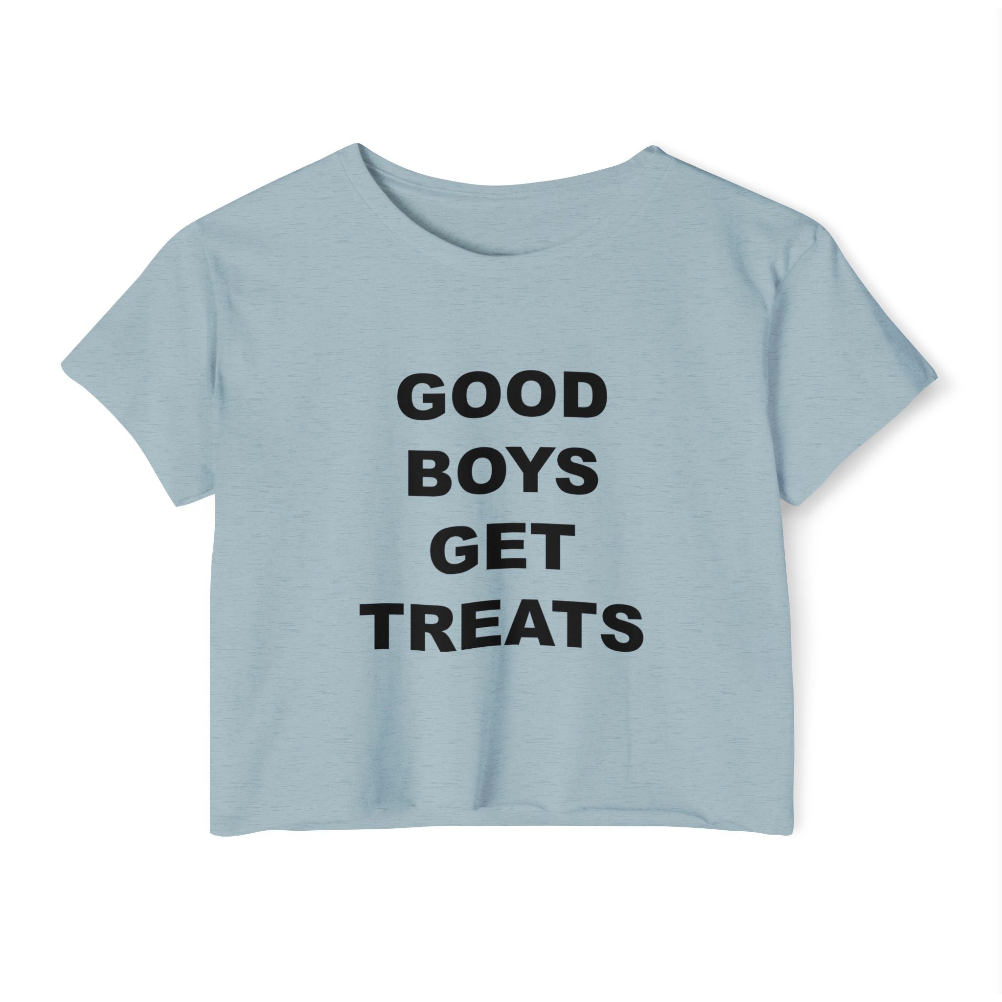 'Good Boys Get Treats' Crop Tee
